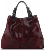 Kožené kabelka shopper bag Vittoria Gotti bordová V898GPIT